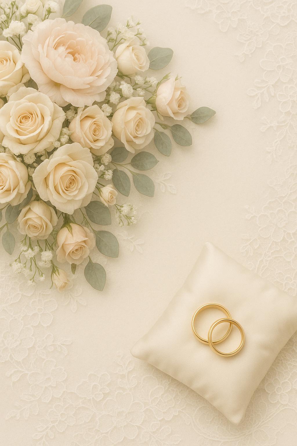 Elegant wedding setup